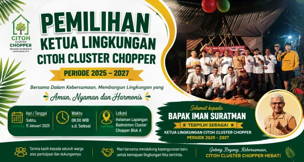 Pemilihan Ketua Lingkungan CITOH Cluster Chopper Periode 2025–2027