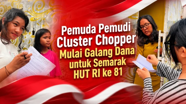 Pemuda Pemudi Cluster Chopper Gelar Penggalangan Dana untuk Semarak HUT RI ke 81